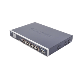 Switch Administrable L3 24 puertos Gigabit PoE 802.3bt 2 puertos 10G SFP+ Pantalla Tactil Fuente Redundante 600W