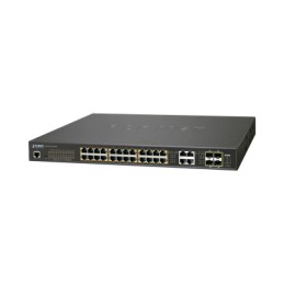 Switch Administrable L2 24 puertos 10/100/1000T c/Ultra PoE + 4 puertos combo Gigabit TP/SFP 600W