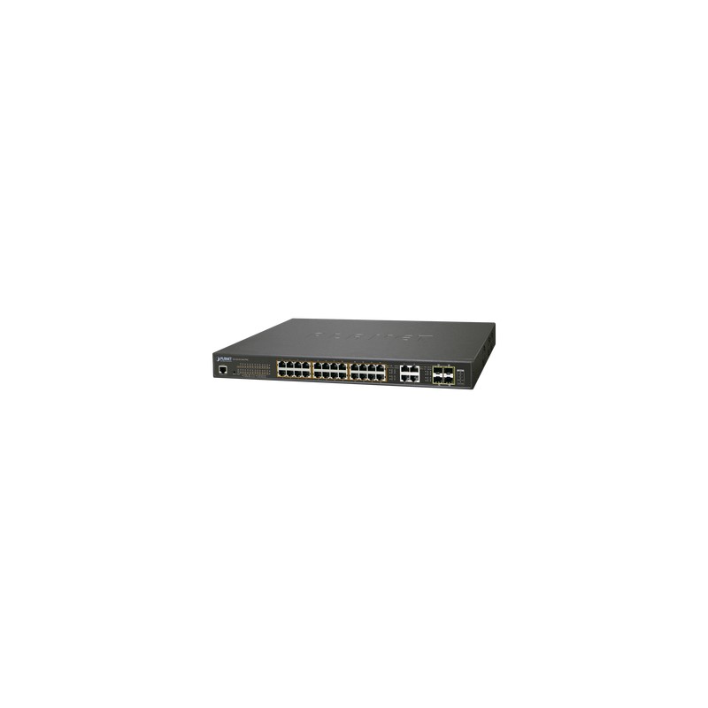 Switch Administrable L2 24 puertos 10/100/1000T c/Ultra PoE + 4 puertos combo Gigabit TP/SFP 600W