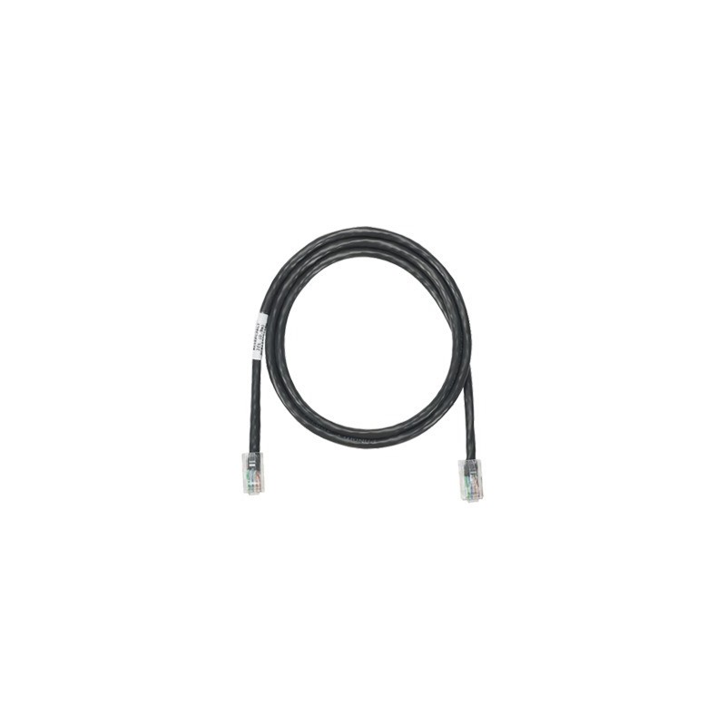 Cable de parcheo UTP Cat5e con plug modular en cada extremo - 2 m. - Negro