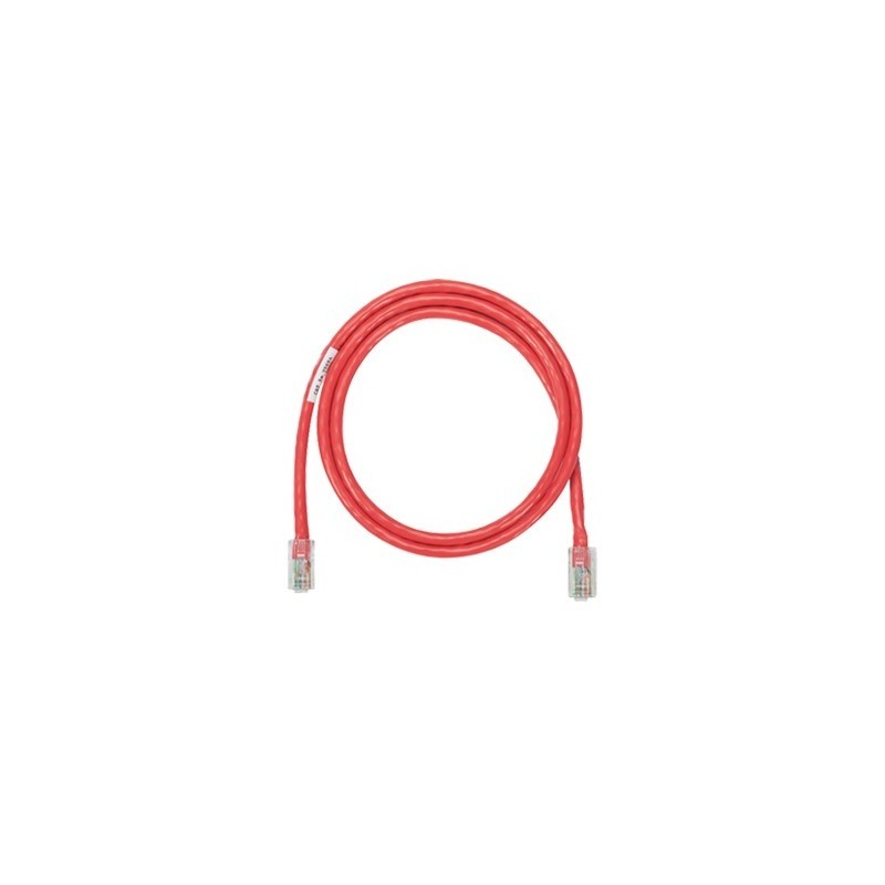 Cable de parcheo UTP Cat5e con plug modular en cada extremo - 3 m. - Rojo