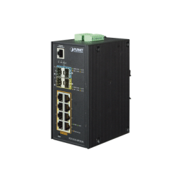 Switch Industrial administrable L2+8 puertos Gigabit con PoE+ 802.3at y 4 puertos SFP