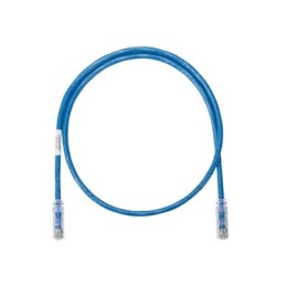 Cable de parcheo UTP Cat6 con plug modular en cada extremo - 1 m. - Azul