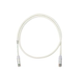 Cable de parcheo UTP Cat6 con plug modular en cada extremo - 1 m. - Blanco mate