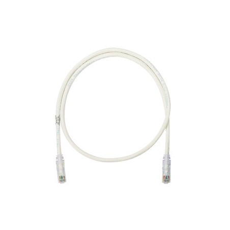 Cable de parcheo UTP Cat6 con plug modular en cada extremo - 1 m. - Blanco mate