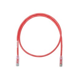 Cable de parcheo UTP Cat6 con plug modular en cada extremo - 1 m. - Rojo