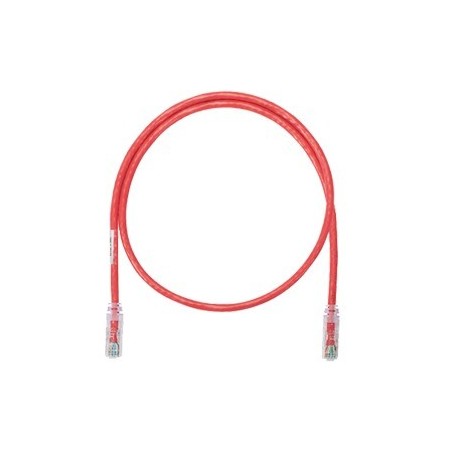 Cable de parcheo UTP Cat6 con plug modular en cada extremo - 1 m. - Rojo