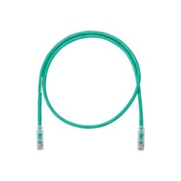 Cable de parcheo UTP Cat6 con plug modular en cada extremo - 1 m. - Verde