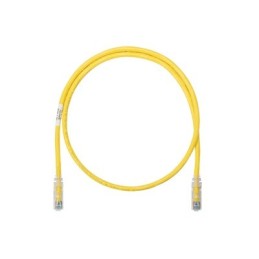 Cable de parcheo UTP Cat6 con plug modular en cada extremo - 1.5 m. - Amarillo