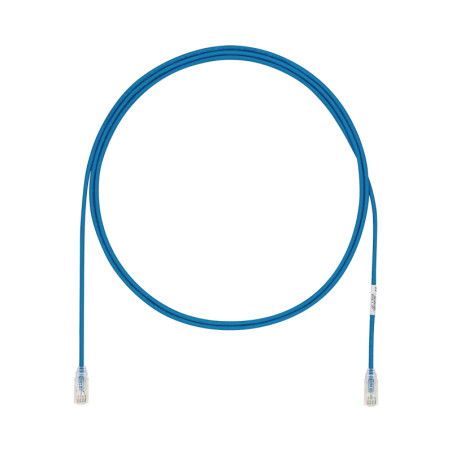 Cable de Parcheo UTP Cat6A CM/LSZH Diametro Reducido (28AWG) Azul 10ft