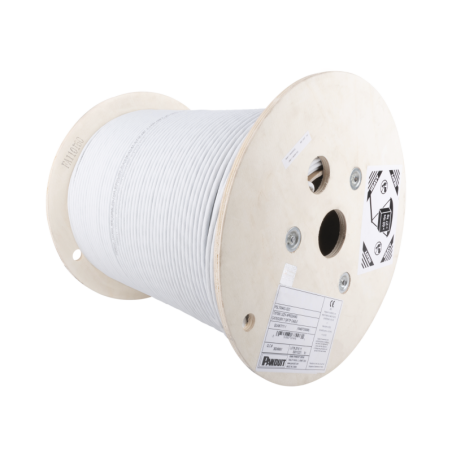 Bobina de Cable  Blindado F/UTP de 4 Pares Cat6A 10GBase-T LSZH  Blanco 305m