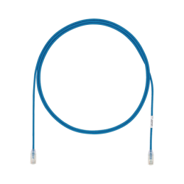 Cable de Parcheo UTP Cat6A CM/LSZH Diametro Reducido (28AWG) Azul 17 Metros