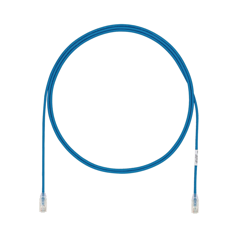 Cable de Parcheo UTP Cat6A CM/LSZH Diametro Reducido (28AWG) Azul 17 Metros