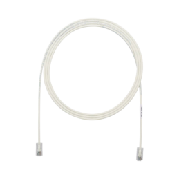 Cable de Parcheo UTP Cat6A CM/LSZH Diametro Reducido (28AWG) Blanco Mate 10 ft