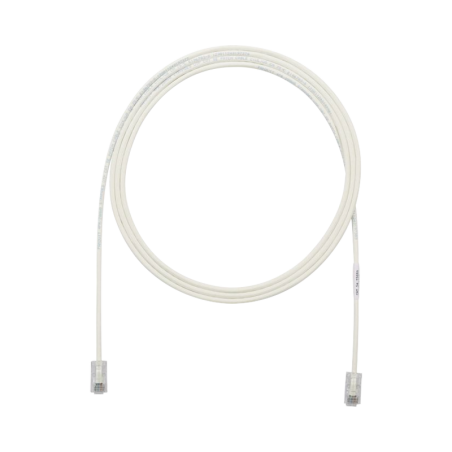 Cable de Parcheo UTP Cat6A CM/LSZH Diametro Reducido (28AWG) Blanco Mate 10 ft