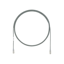 Cable de Parcheo UTP Cat6A CM/LSZH Diametro Reducido (28AWG) Gris 1 ft