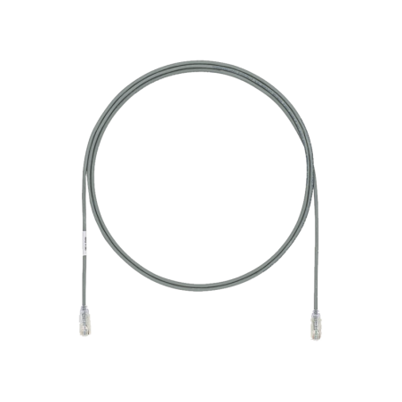 Cable de Parcheo UTP Cat6A CM/LSZH Diametro Reducido (28AWG) Gris 1 ft