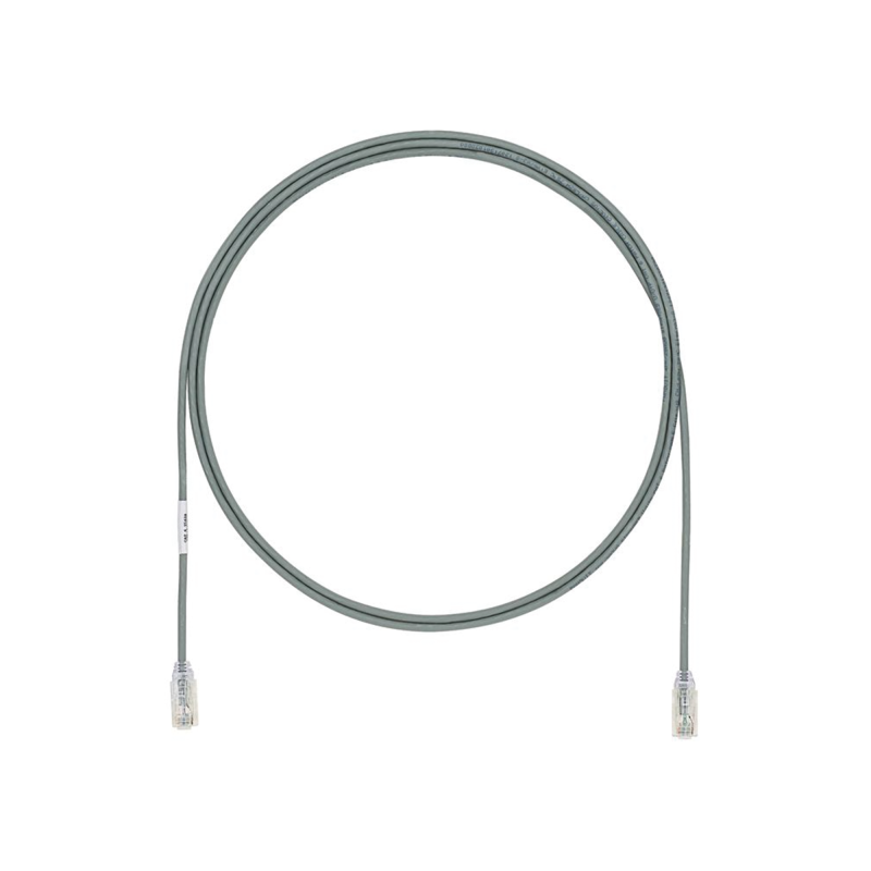 Cable de Parcheo UTP Cat6A CM/LSZH Diametro Reducido (28AWG) Gris 2 ft