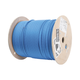 Bobina de Cable  Blindado S/FTP de 4 pares Cat7 Inmune a Ruido e Interferencias LSZH  Azul Bobina de 500 m