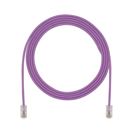 Cable de Parcheo UTP Cat6A CM/LSZH Diametro Reducido (28AWG) Violeta 3ft