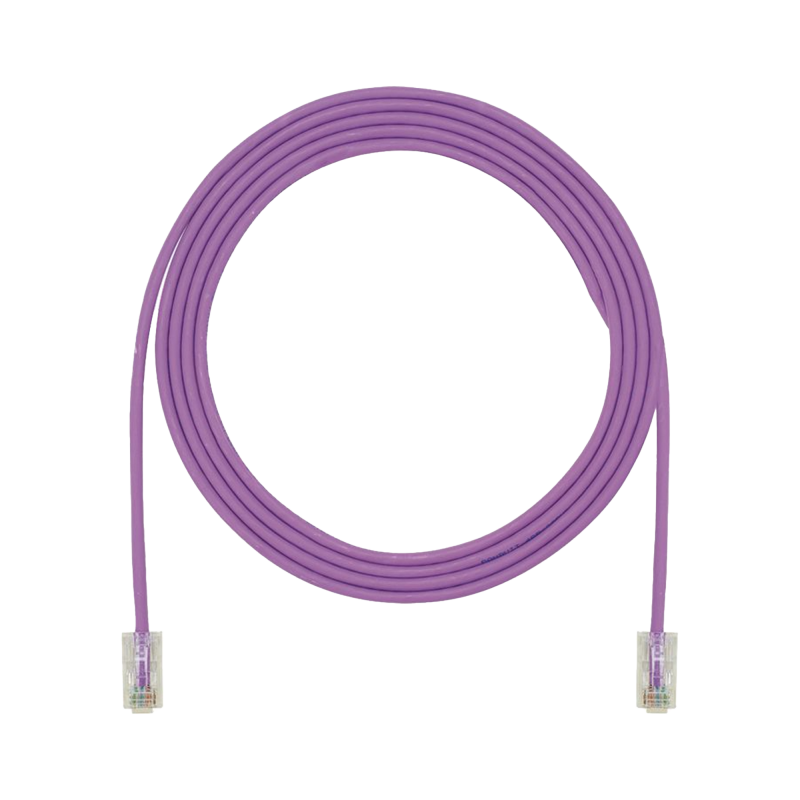 Cable de Parcheo UTP Cat6A CM/LSZH Diametro Reducido (28AWG) Violeta 7ft