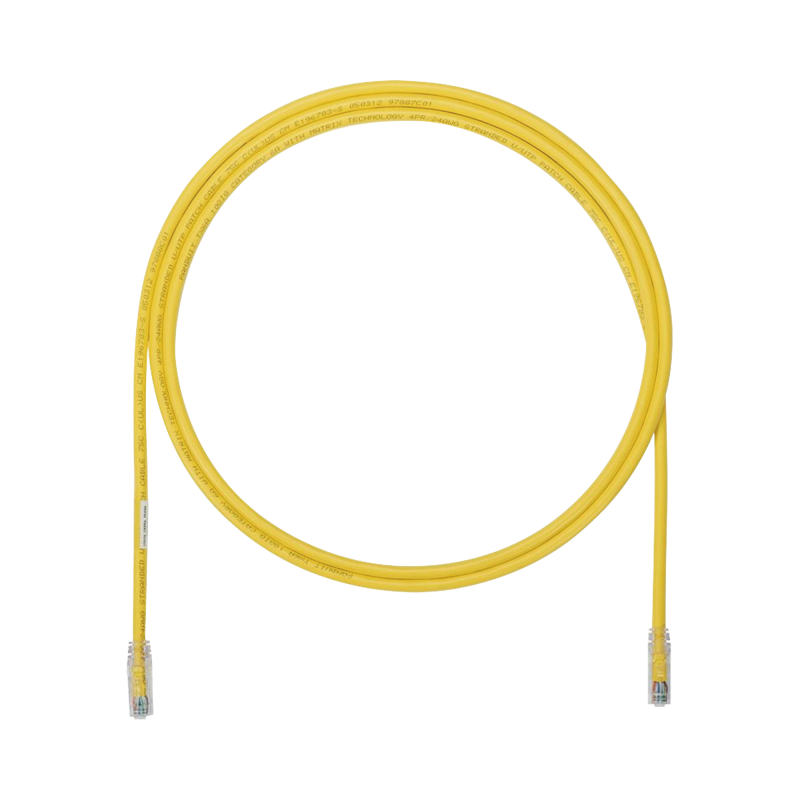 Cable de Parcheo UTP Cat6A 24 AWG CM Amarillo 3ft