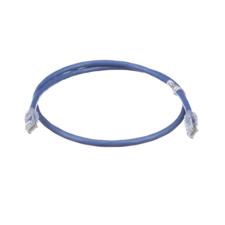 Cable de Parcheo UTP Cat6A 24 AWG CM Azul 1ft