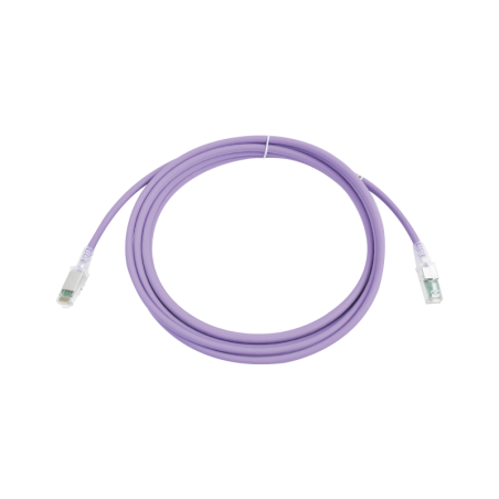 Cable de Parcheo Z-MAX Cat6A S/FTP CM/LS0H 10ft Violeta Version Bulk