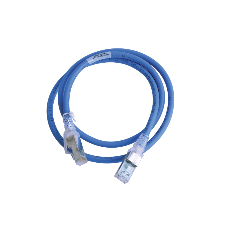 Cable de Parcheo Z-MAX Cat6A S/FTP CM/LS0H 3ft Azul Version Bulk